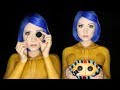 CORALINE HALLOWEEN MAKEUP TUTORIAL | Clothes Painted On!