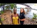 Police Surprise Woman Bathing at Riverfront After Her Water Is Shut Off