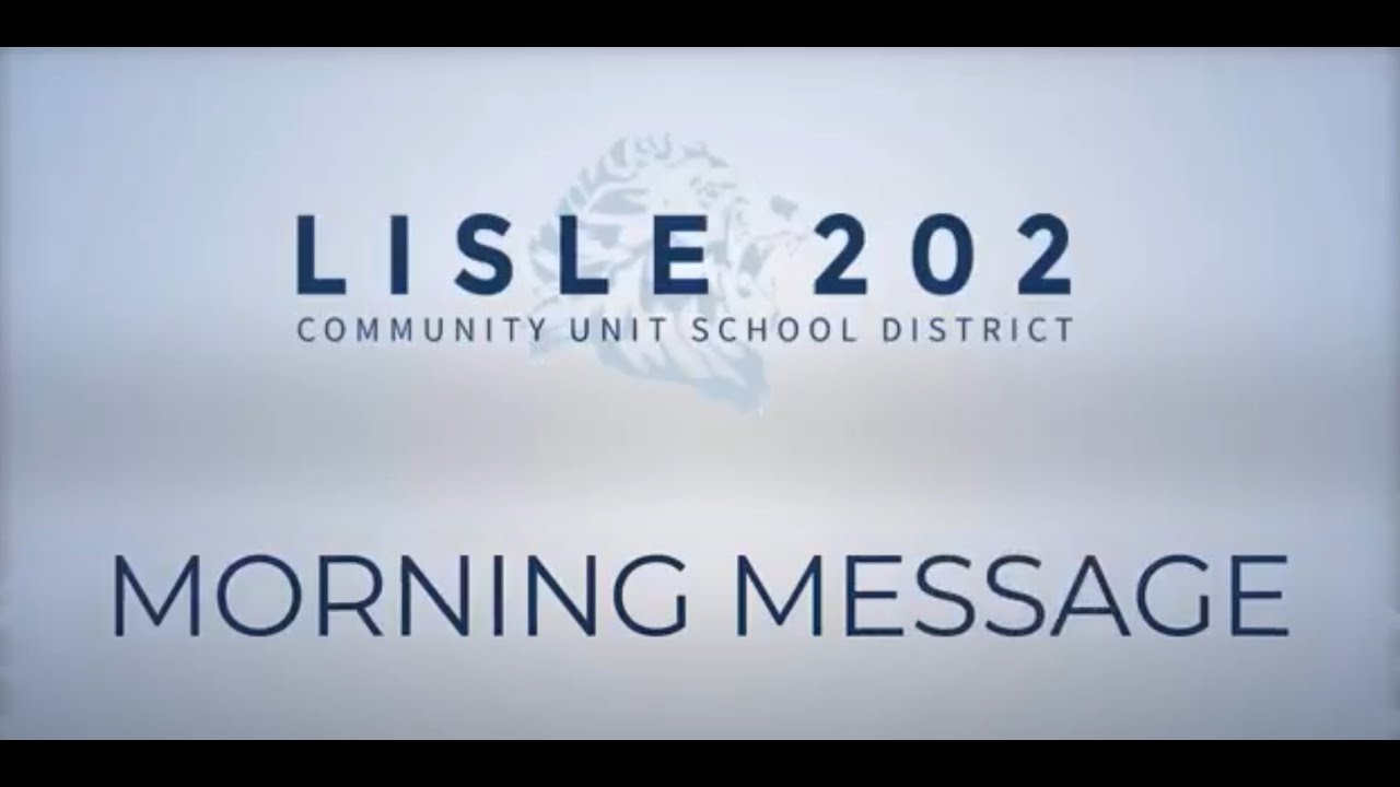 Lisle Lions Morning Message 4 27 2020