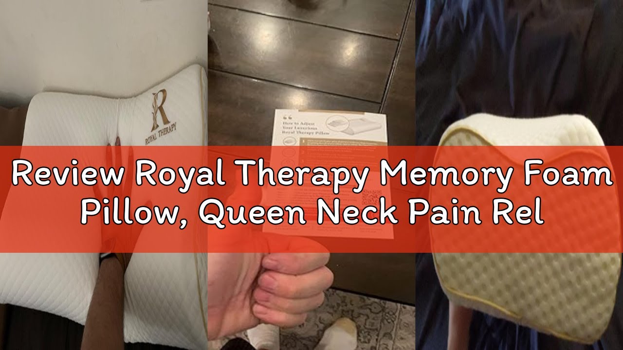 Review Royal Therapy Memory Foam Pillow, Queen Neck Pain Relief, Contour Cervical Pillow, for Neck a