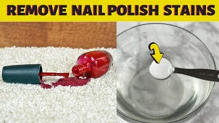 How to remove dried nail polish from carpet without nail polish remover