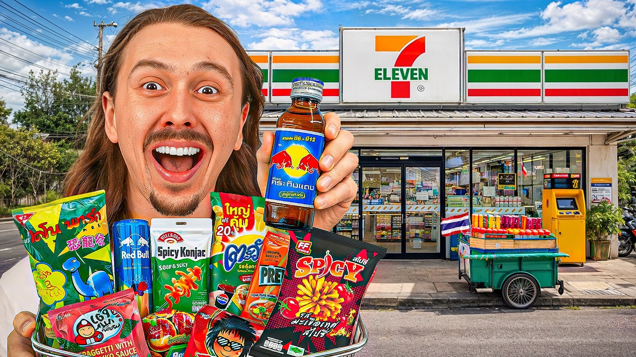 Je teste les snacks du 7-Eleven en Thaïlande