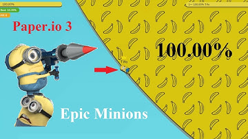 Paper.io 3 Map Control: 100.00% [Epic Minions]
