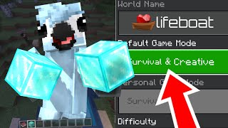 I Found ZYELOE's Creative Mode Glitch in Lifeboat Survival Mode! 😱🔥