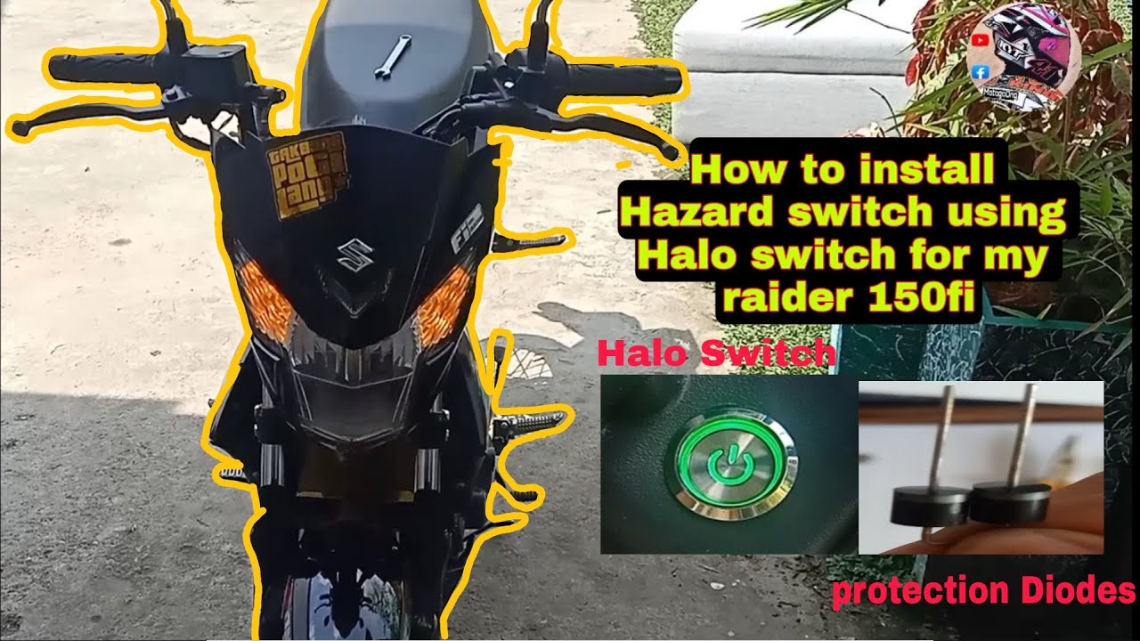 How to install Hazard switch on my raider 150 fi using Halo switch