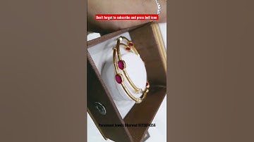 Gold Stone bangles #bangles #goldjewellery #goldbangles