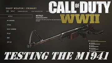 M1941 SECRETLY THE BEST... | M1941 Assault Rifle Weapon Review and Test | Call Of Duty WW2 Gameplay