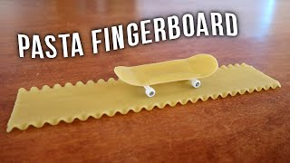 A FINGERBOARD made with PASTA??!! 🍝🍝🍝
