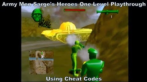 Army Men Sarges Heroes One Level Playthrough using a N64 Cheat Code :D #ArmyMen #Nintendo64 #N64