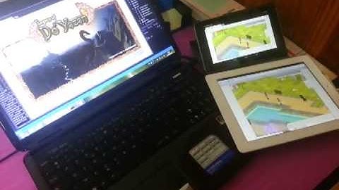Ezelia HTML5 isometric engine on PC, Nexus 7 and iPad 2 tablets (DoYazan project)
