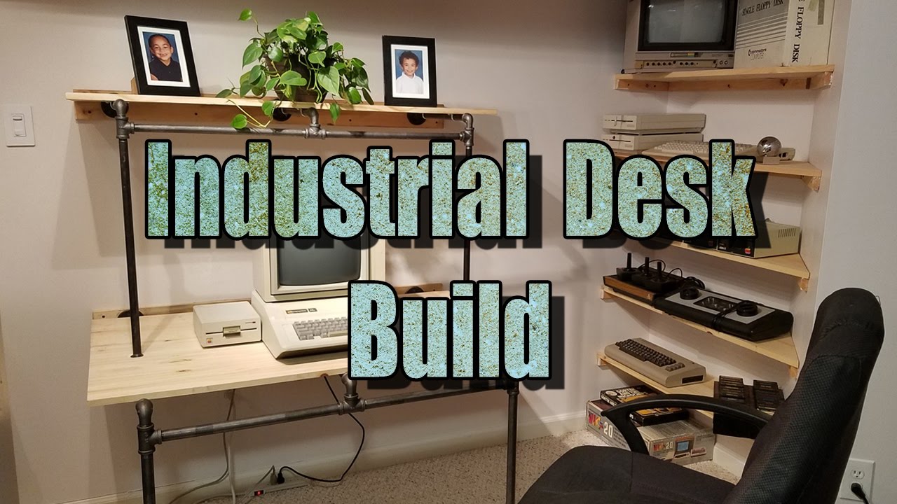 industrial computer desk retro industrial computer desk build youtube industrial computer desk retro industrial computer desk build youtube
