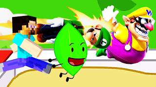 Smash X BFDI: Long Jump