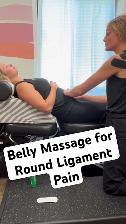 Belly Massage for Round Ligament Pain #pregnancytips #massage #shortsfeed