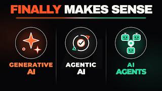 Generative AI vs Agentic AI vs AI Agents (The AI Topic Most People Gets Wrong)