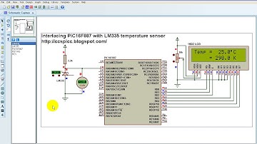 PIC16F887 + LM335 Temperature Sensor - CCS PIC C