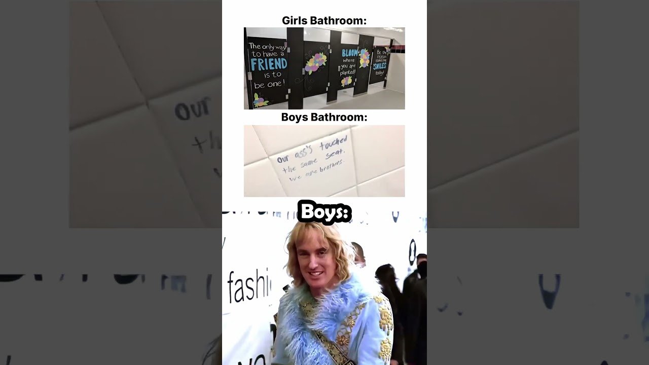 Boys vs. Girls washrooms 💀