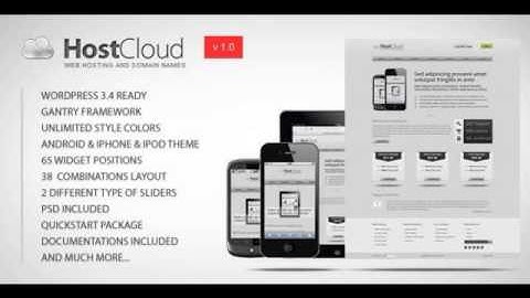 Preview HostCloud - Premium WordPress Theme Technology