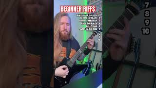 Easy Metallica guitar riffs for beginners !
