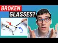 How to fix broken glasses at home  and adjust them too