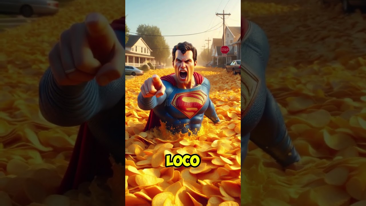 Todo el pueblo está inundado de papas fritas.😋😱🍟