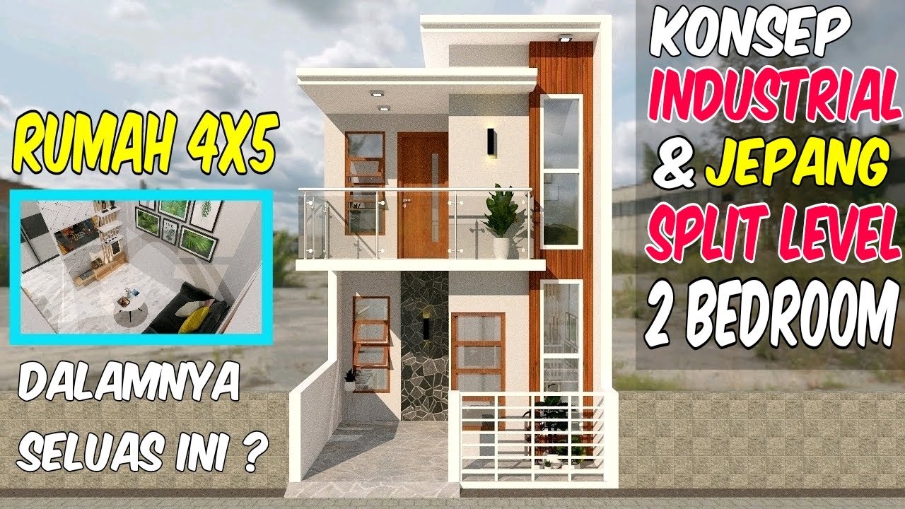 Split Level House 4x5 Meter 2 Kamar Tidur YouTube