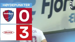 Sandefjord 0 - 3 Brann - Høydepunkter