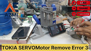 TOKIA SERVOMOTOR REMOVE ERROR 3 #azmi #electronics #sewingmachine #servomotorrepair