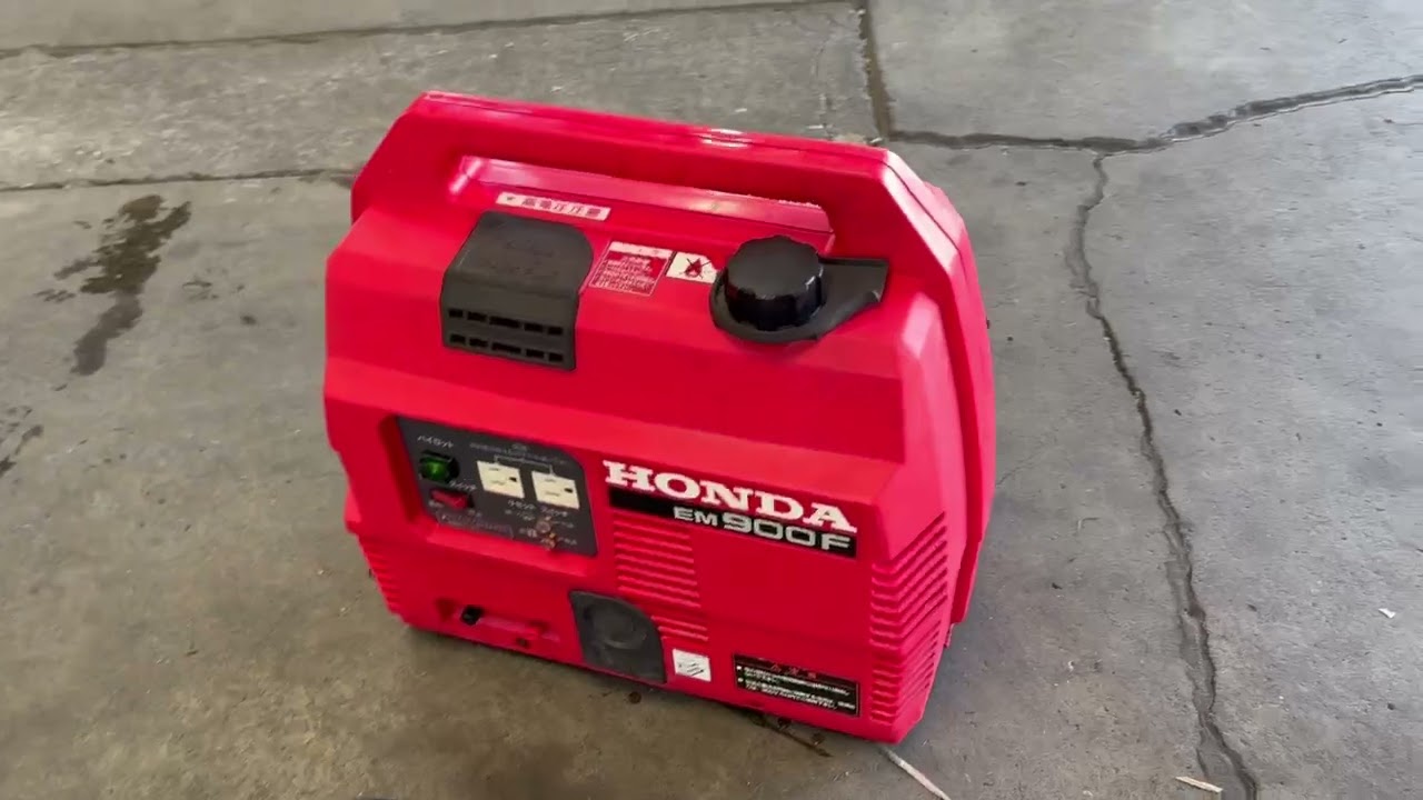 HONDA/ホンダ☆小型エンジン発電機☆EM900F 簡易動作確認動画【工具一