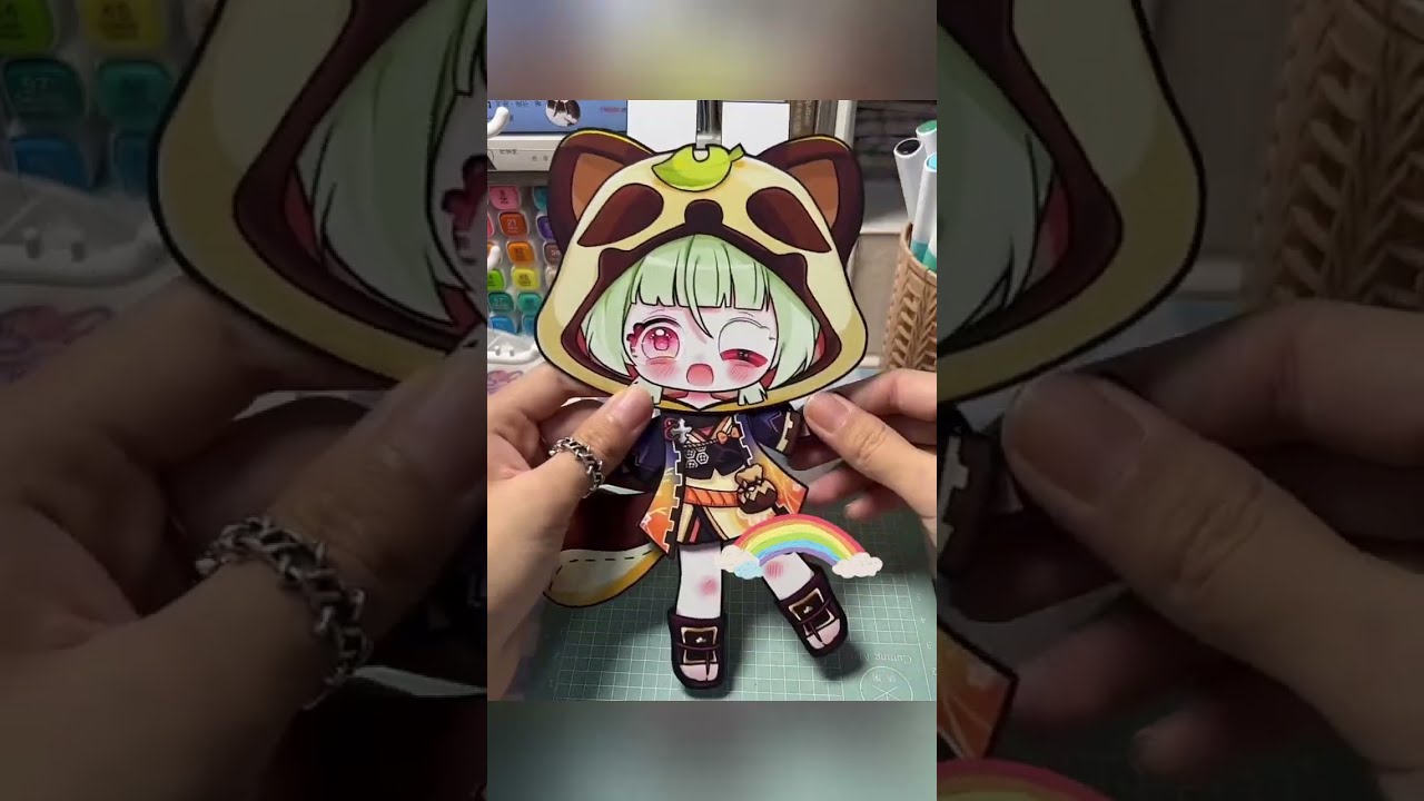 HOW TO MAKE PAPER DOLLS MOVING | Draw so easy Anime