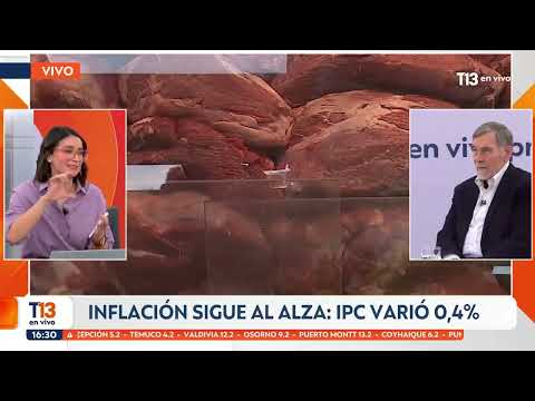 Inflación sigue al alza: IPC varió 0,4%