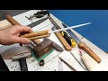 COSTRUISCO COLTELLO CON MANICO DI LEGNO E CHIODI RIBATTUTI