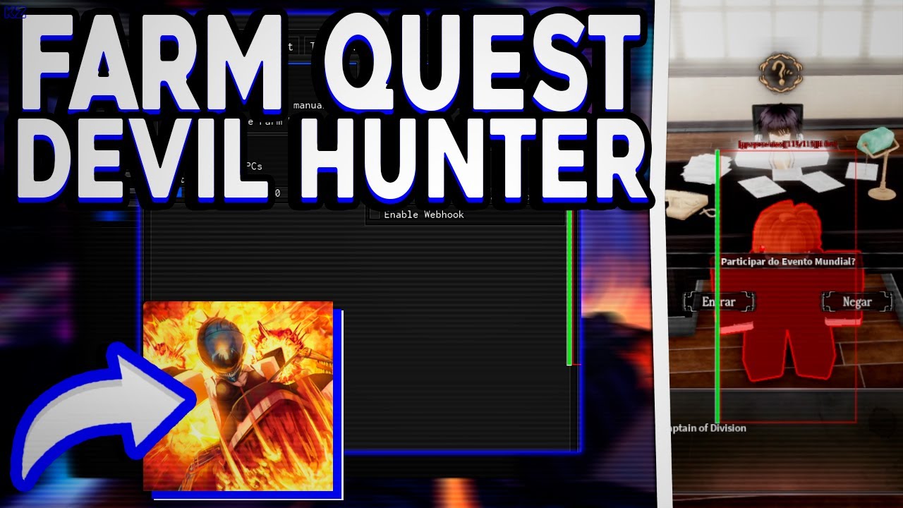 Devil Hunter SCRIPT *Sem Key* - Auto Farm, Infinite Itens, Dupe, Auto Raid, Insta Kill! 2026