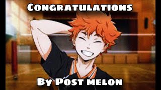 Haikyuu - Congratulations