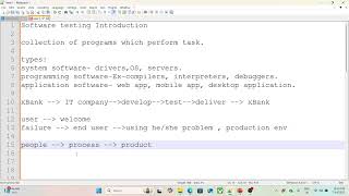 Day 1 Software testing. #Software testing #QA Testing