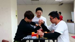B級蜘蛛祥 VS C級怡先 二 20140126 台中 比腕力 鉄腕