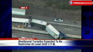 Tractor-Trailer Crash On Turnpike