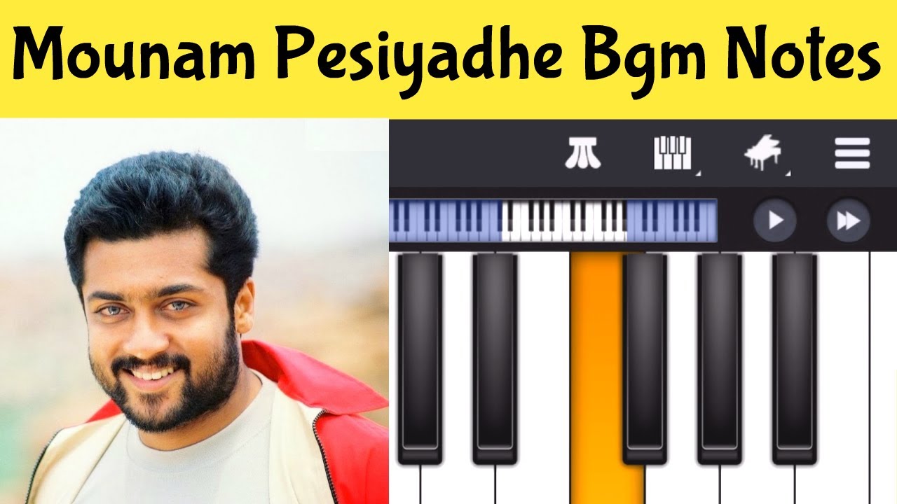 Mounam Pesiyadhe Bgm Piano Notes | Tamil Movie Bgms Chords - Chordify