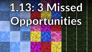 Three simple changes that could greatly improve Minecraft Update Aquatic! Let's discuss.