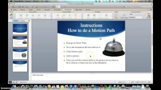 How to do a Motion Path in Power Point