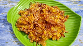 Cuma jagung manis dan touge saja bisa bikin cemilan simpel tapi enak.