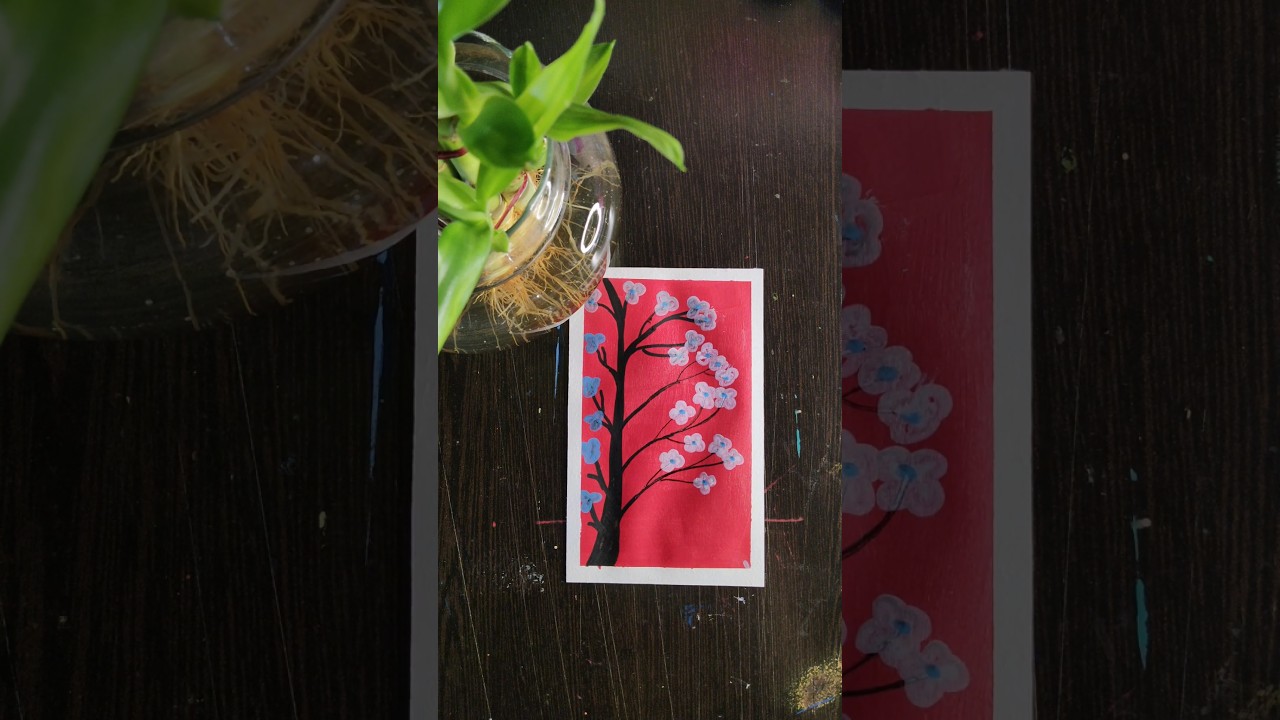 Beautiful gouache Boho painting 🖌️🎨