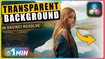 How to Make a TRANSPARENT Background in Fusion in Davinci Resolve