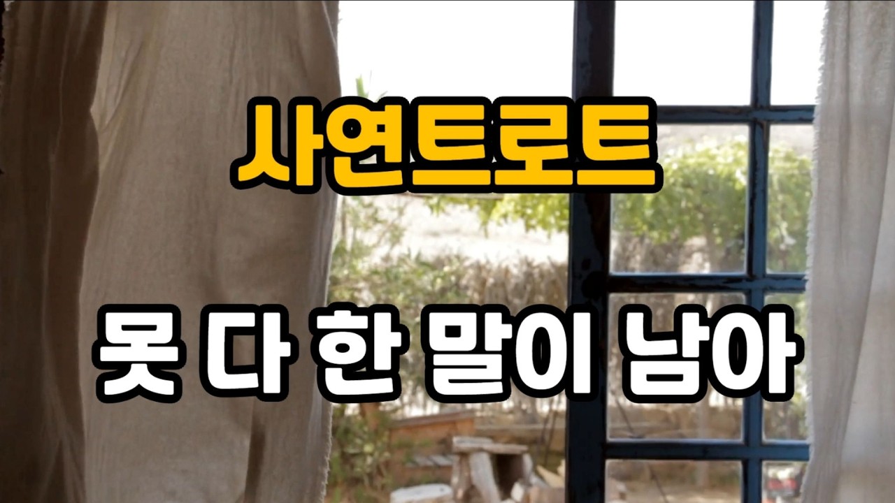 못 다 한 말이 남아 (사연트로트)