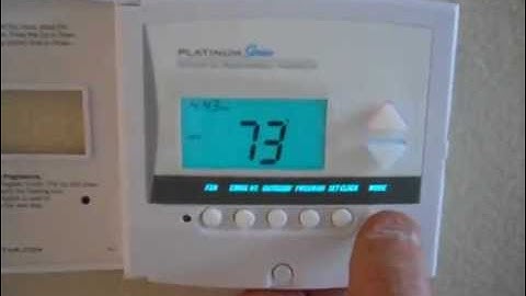 Venstar. T-1700 Thermostat. Which Buttons Do What.