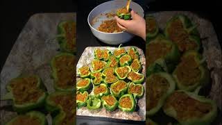 How to make stuffed capsicum at home | keema bhari shimla | stuffed capsicum recipe | youtubeshorts