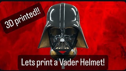 Darth Vader Helmet build. 3D printed to finished!