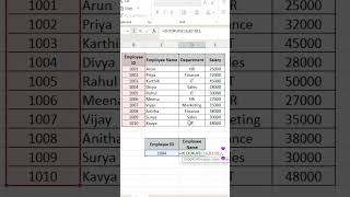 XLOOKUP Formula in Excel Tamil 🔥 Better Than VLOOKUP? | Excel Tips #shorts