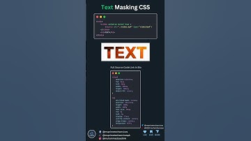 (Must Save 🔥) Text Masking CSS.  #coding