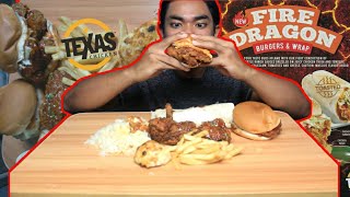 Burger fire dragon monster, besaq ...