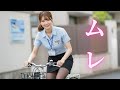 蒸れた黒パンストを冷やすために外に出た携帯ショップ店員｜Smartphone store clerk in steaming black pantyhose